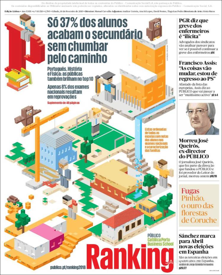 Portada de Público (Portugal)