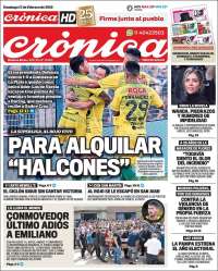 Portada de Crónica (Argentina)