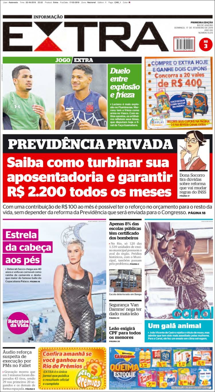 Portada de Extra (Brasil)