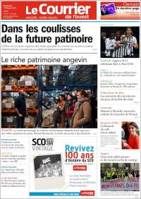Portada de Le Courrier de l'Ouest (Francia)