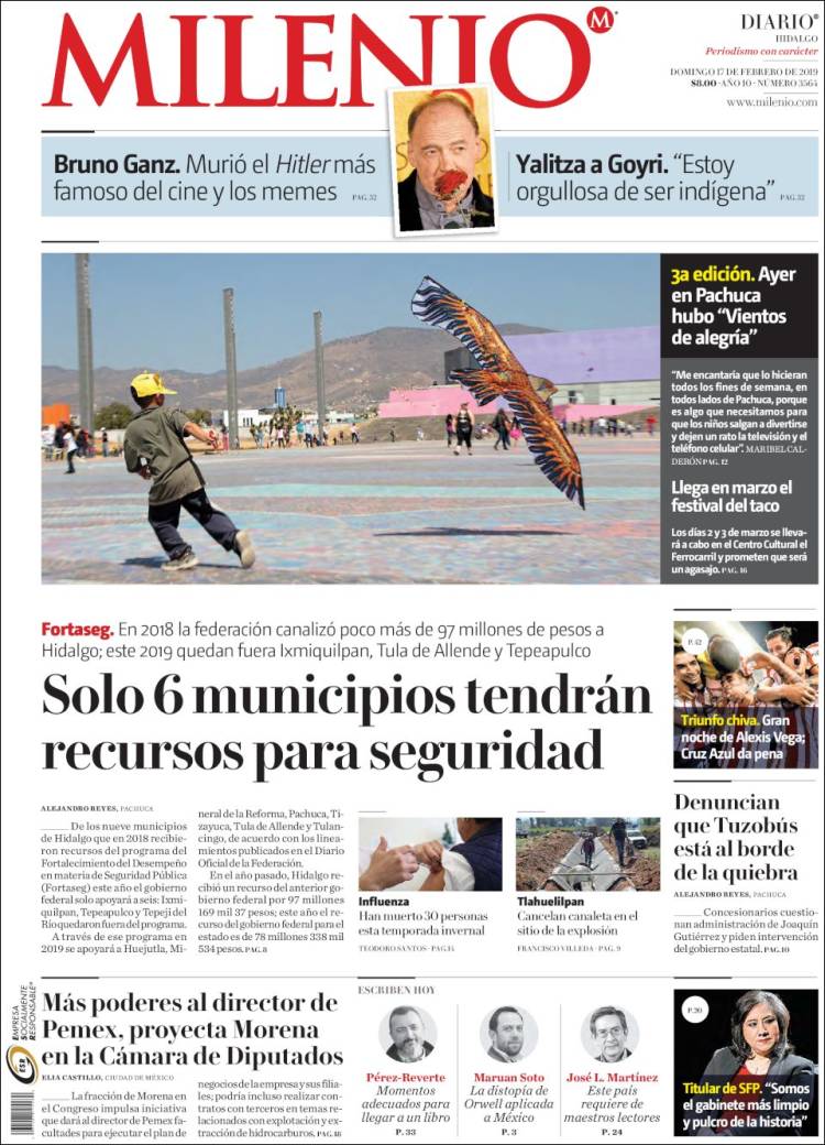 Portada de Milenio de Hidalgo (México)