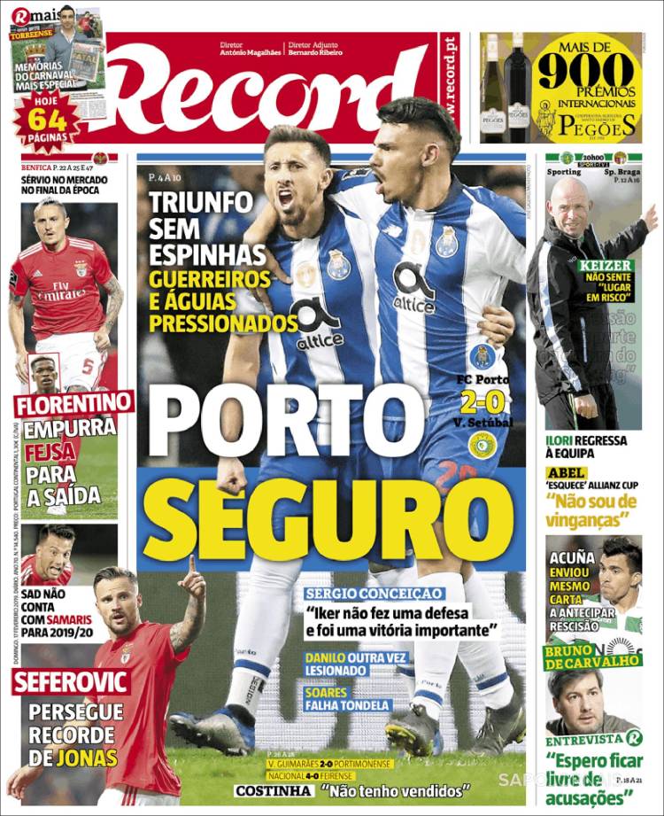 Portada de Record (Portugal)