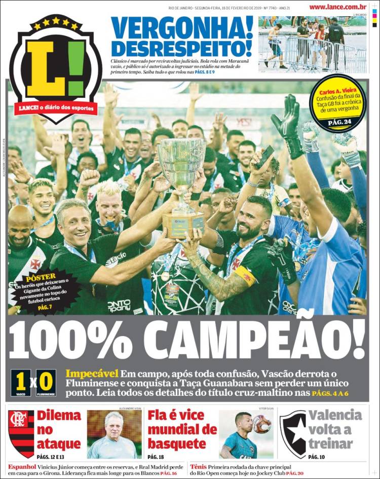 Portada de Lance! (Brasil)