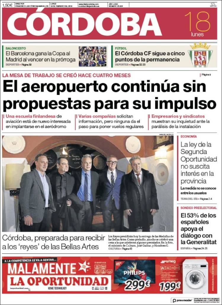 Portada de Diario de Córdoba (España)