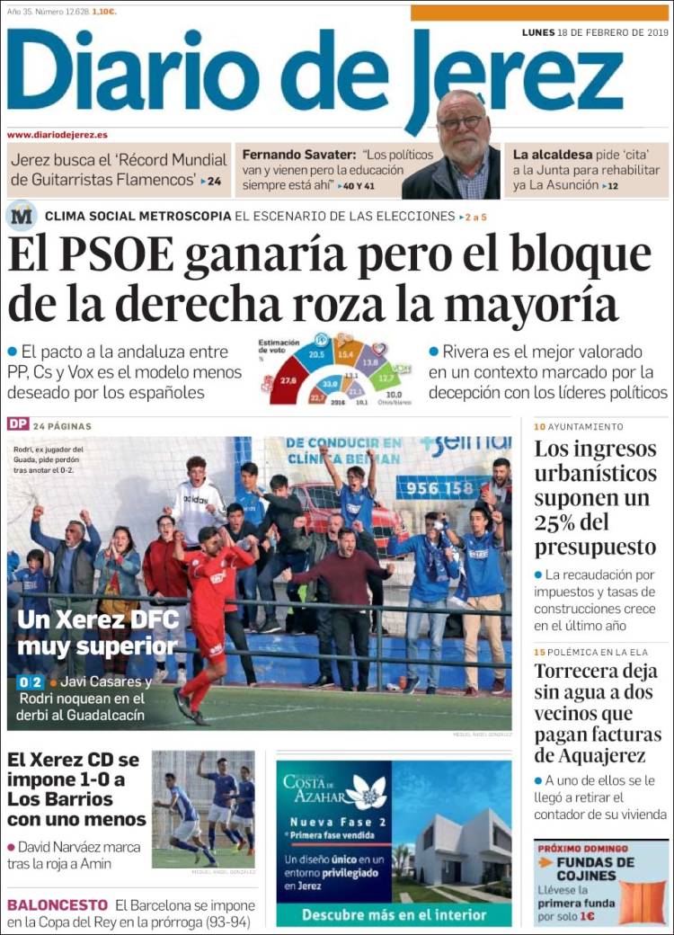 Portada de Diario de Jerez (España)