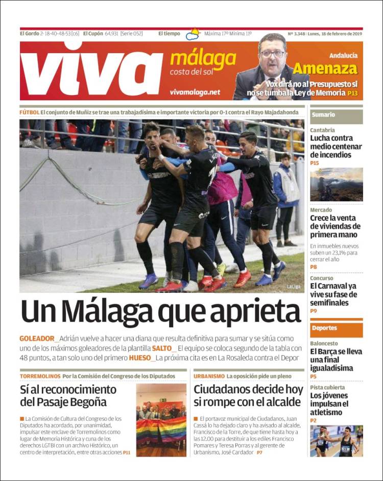 Portada de Viva Málaga (España)