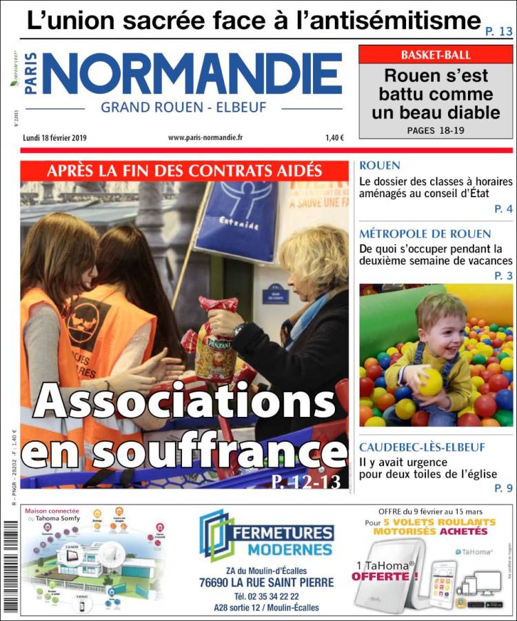 Portada de Paris Normandie (Francia)