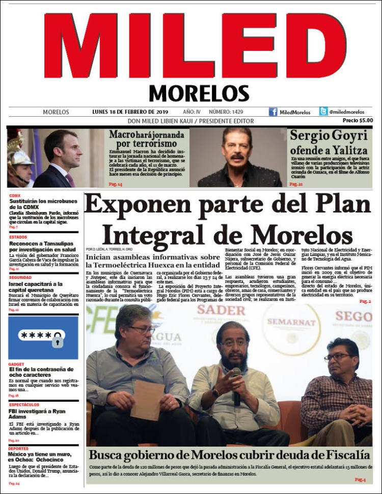 Portada de Miled - Morelos (M&eacute;xico)