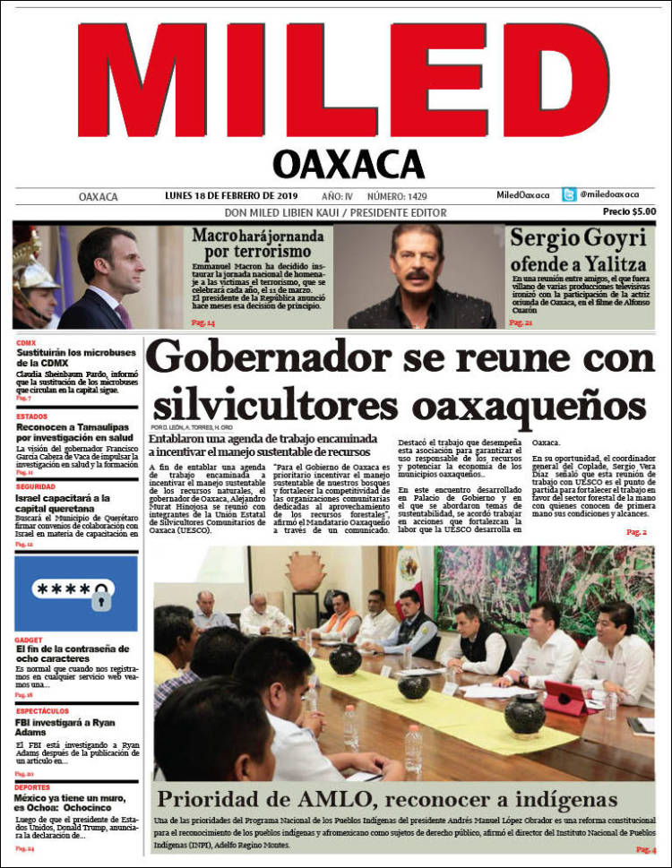 Portada de Miled - Oaxaca (México)