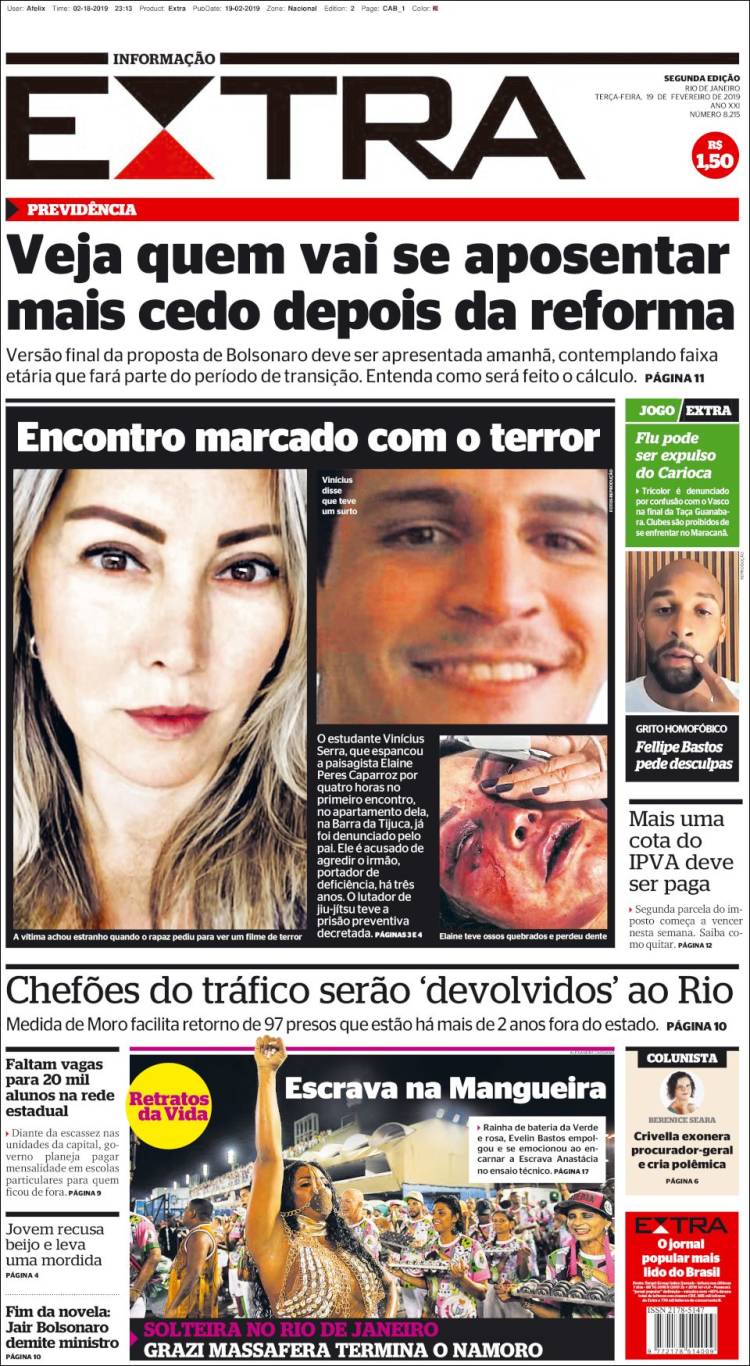 Portada de Extra (Brasil)