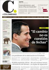 Portada de El Colombiano (Colombia)