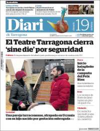 Portada de Diari de Tarragona (España)