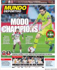 Portada de El Mundo Deportivo (España)