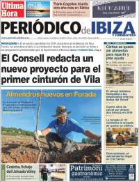 Portada de Periódico de Ibiza (España)