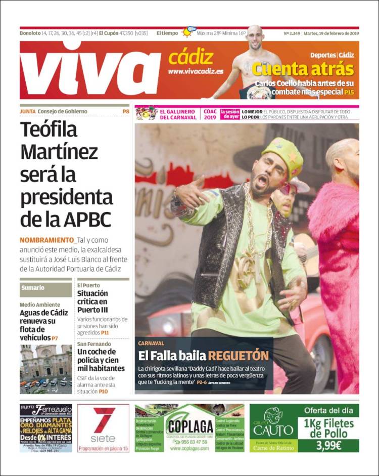 Portada de Viva Cadiz (España)