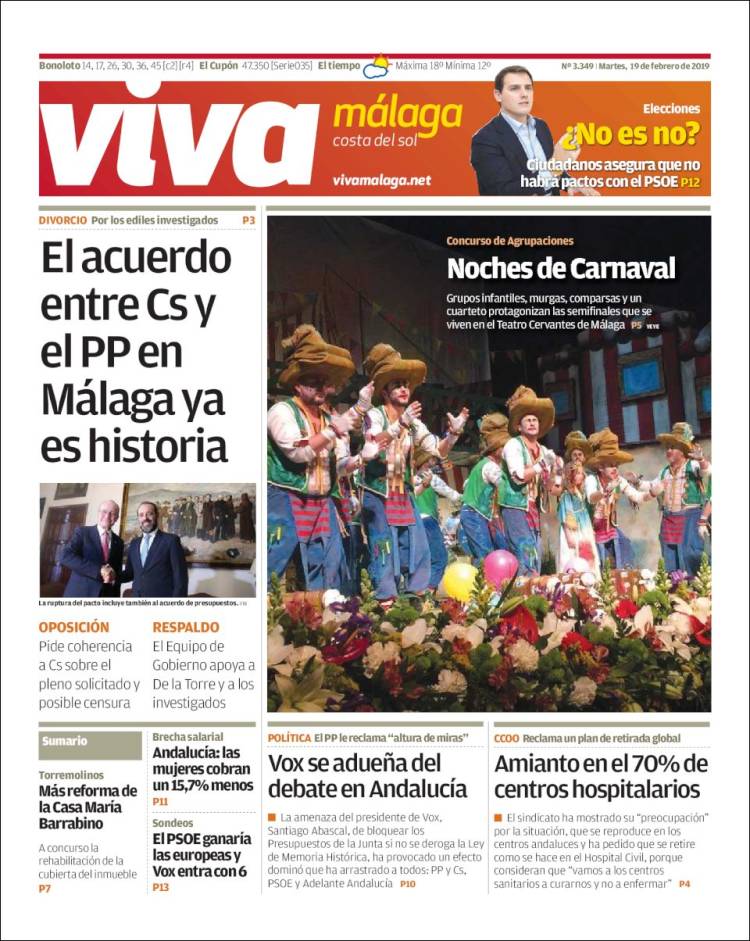 Portada de Viva Málaga (España)