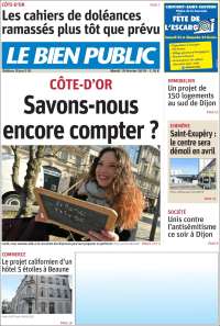 Portada de Le Bien Public (Francia)