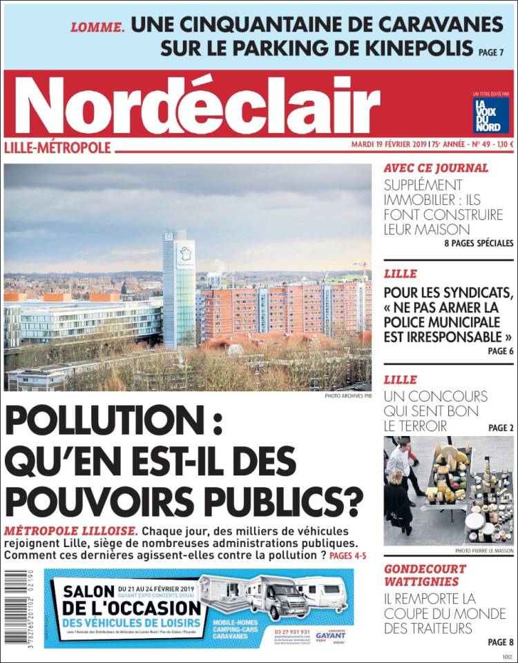 Portada de Nord Éclair (Francia)