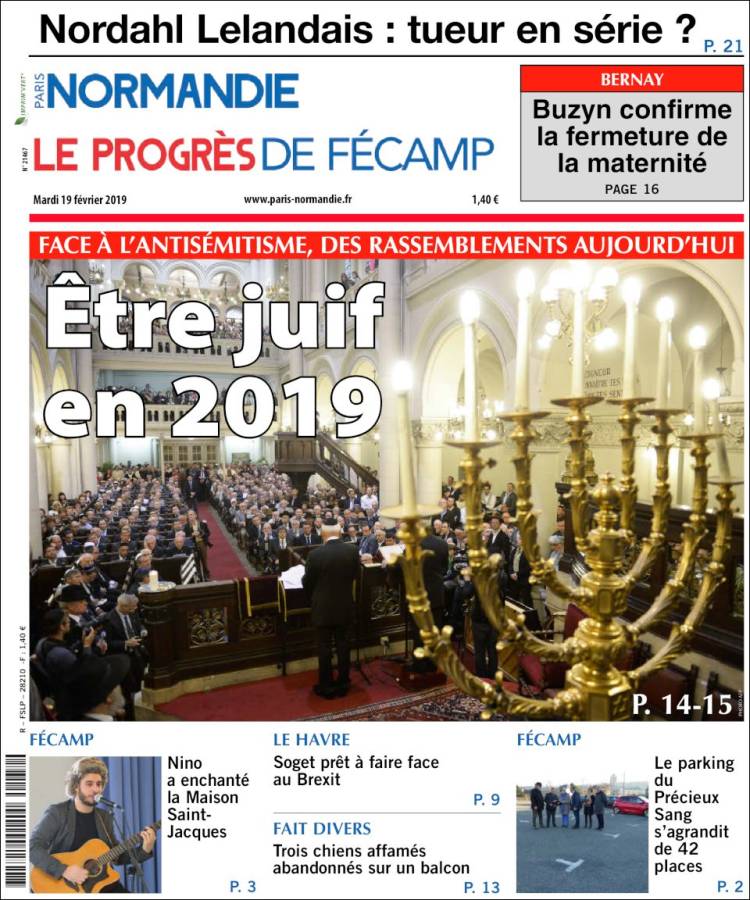 Portada de Progres de Fecamp (Francia)