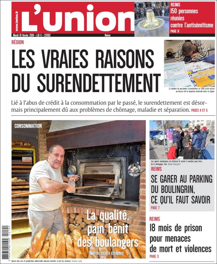 Portada de L'Union (Francia)