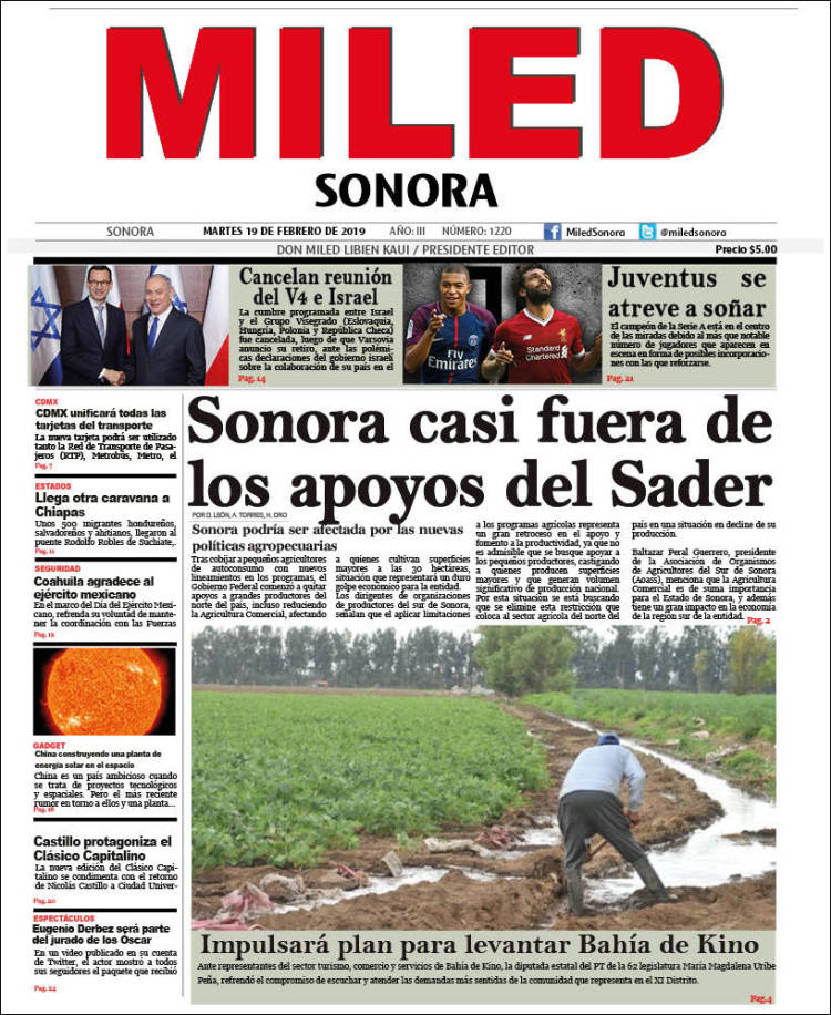 Portada de Miled - Sonora (México)