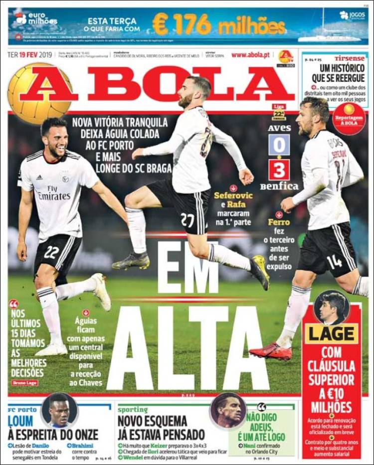 Portada de A Bola (Portugal)