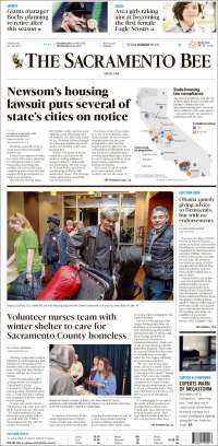 Portada de The Sacramento Bee (USA)