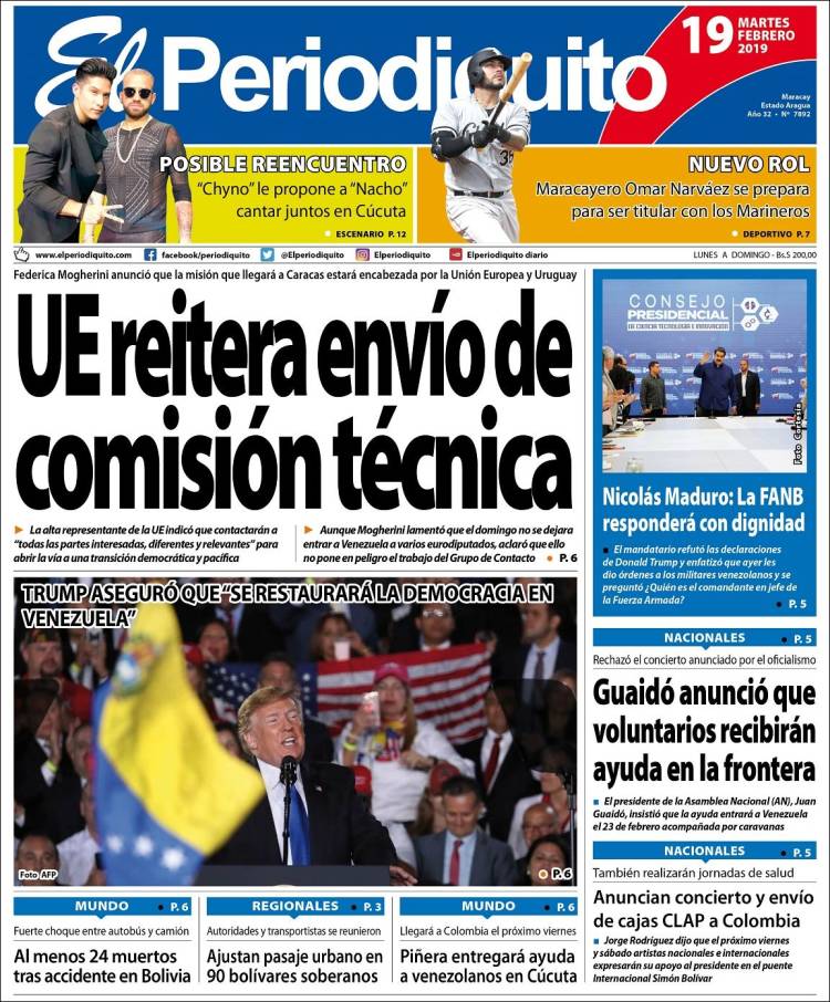 Portada de Periodiquito de Aragua (Venezuela)