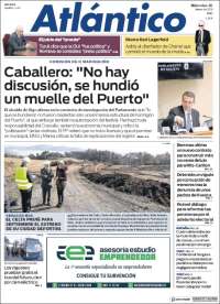 Portada de Atlántico Diario (España)