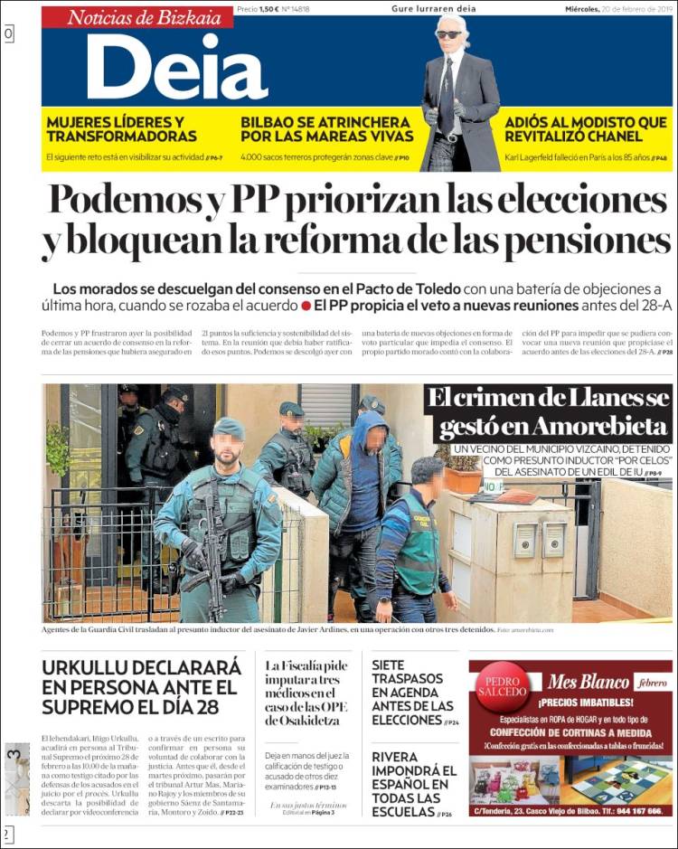 Portada de Deia (España)