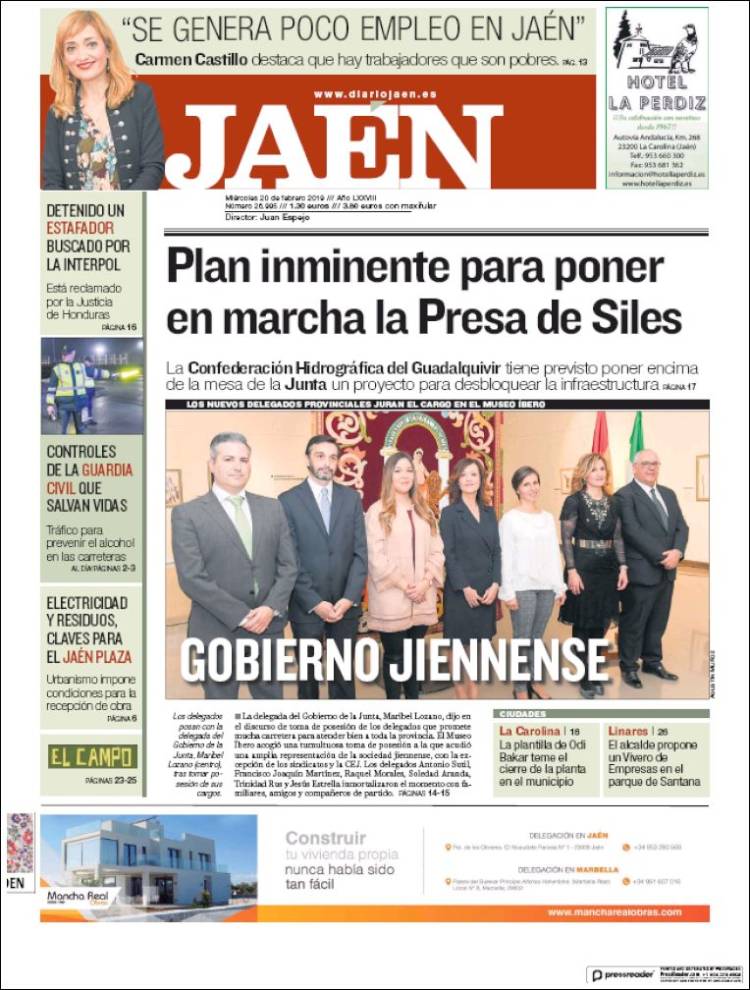 Portada de Diario Jaén (España)