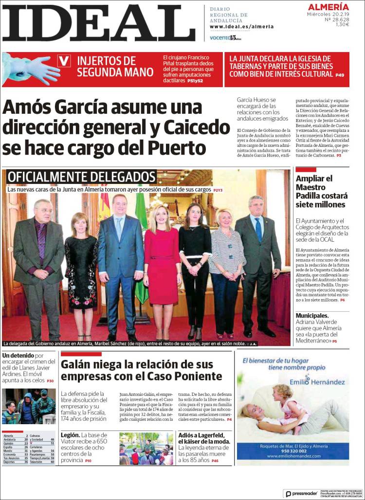 Portada de Ideal Almeria (España)