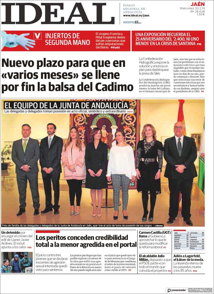 Portada de El Ideal de Jaén (España)