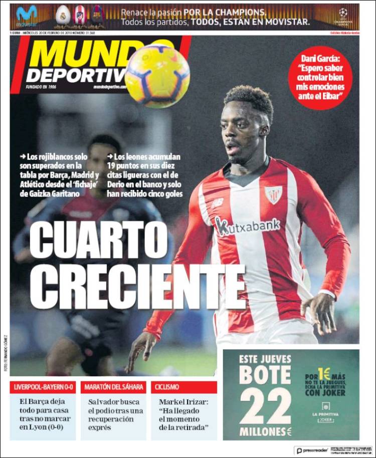 Portada de Mundo Deportivo Bizkaia (España)