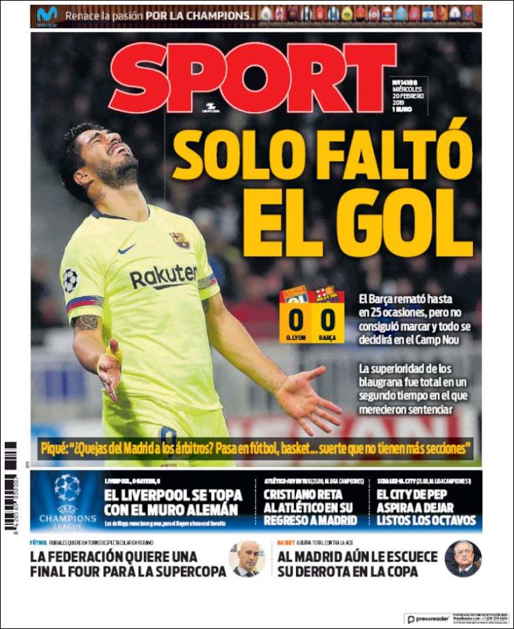 Portada de Sport (España)