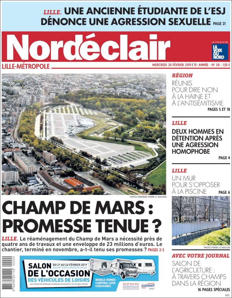 Portada de Nord Éclair (Francia)