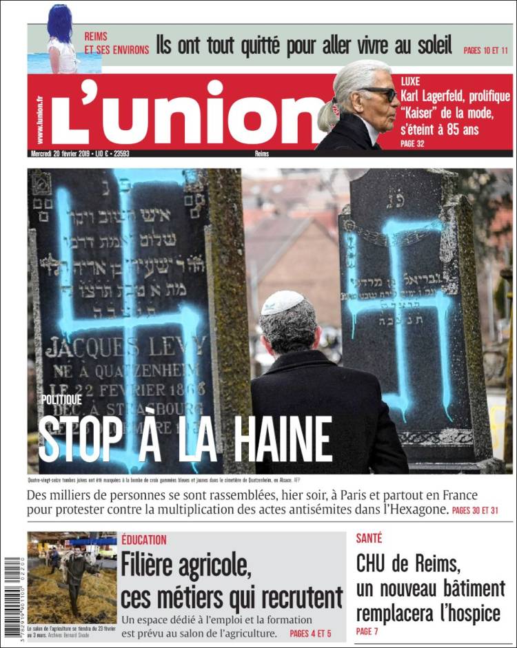 Portada de L'Union (Francia)
