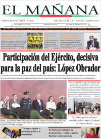 Portada de El Mañana de Toluca (México)