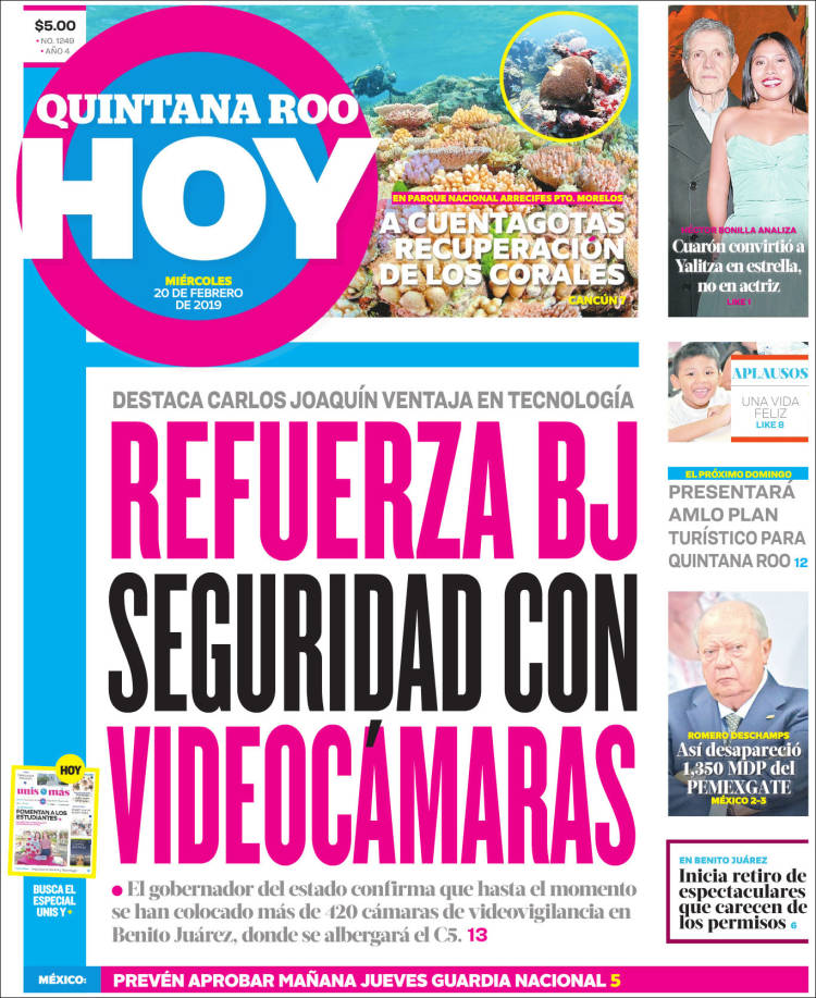 Portada de Quintana Roo HOY (México)