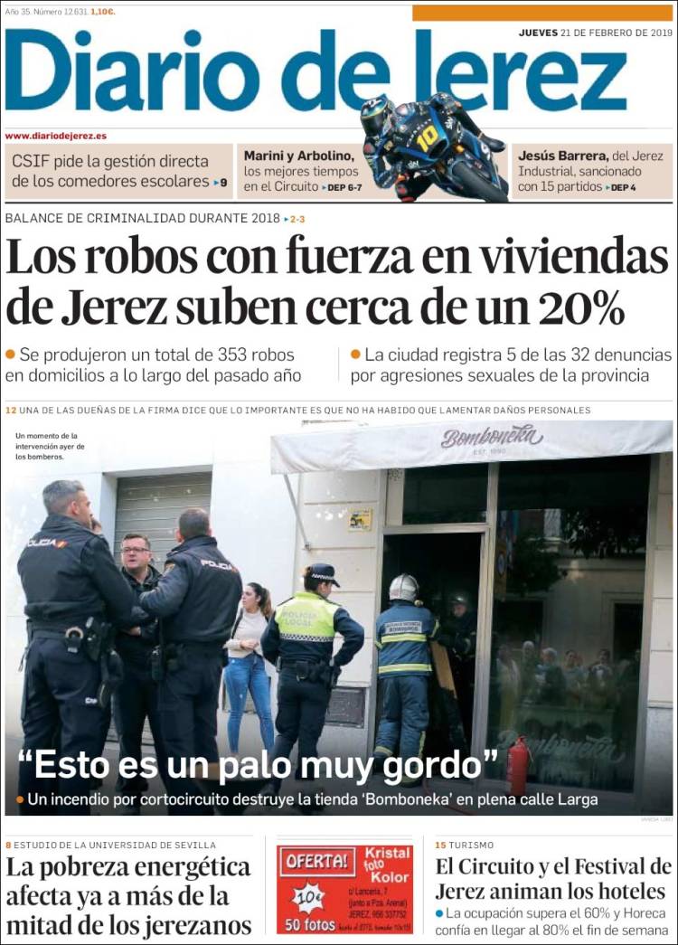 Portada de Diario de Jerez (España)