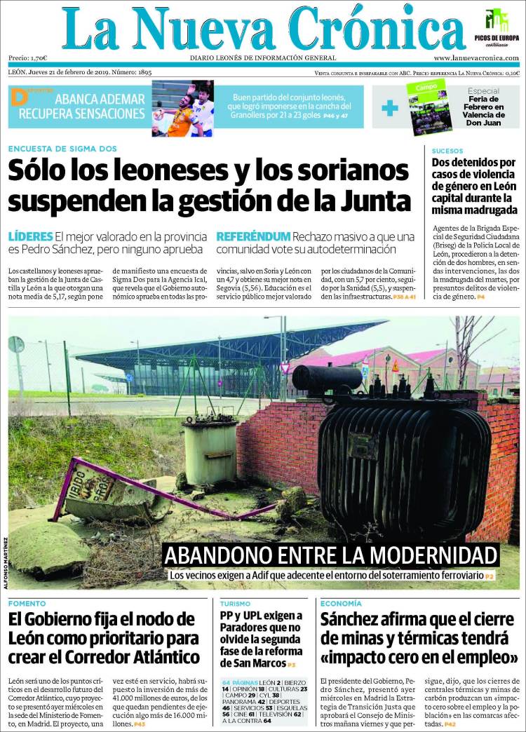 Portada de La Nueva Crónica (España)