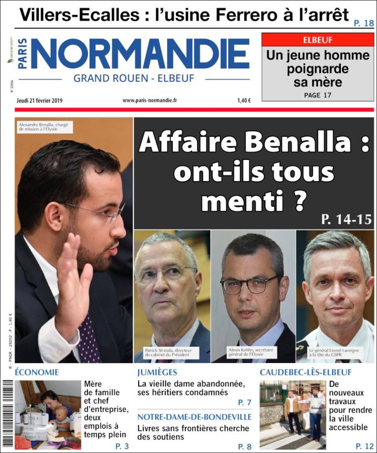 Portada de Paris Normandie (Francia)
