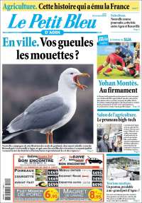 Portada de Le Petit Bleu (Francia)