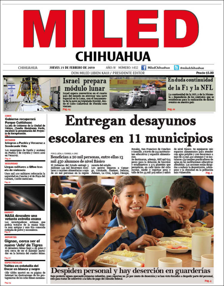 Portada de Miled - Chihuahua (M&eacute;xico)