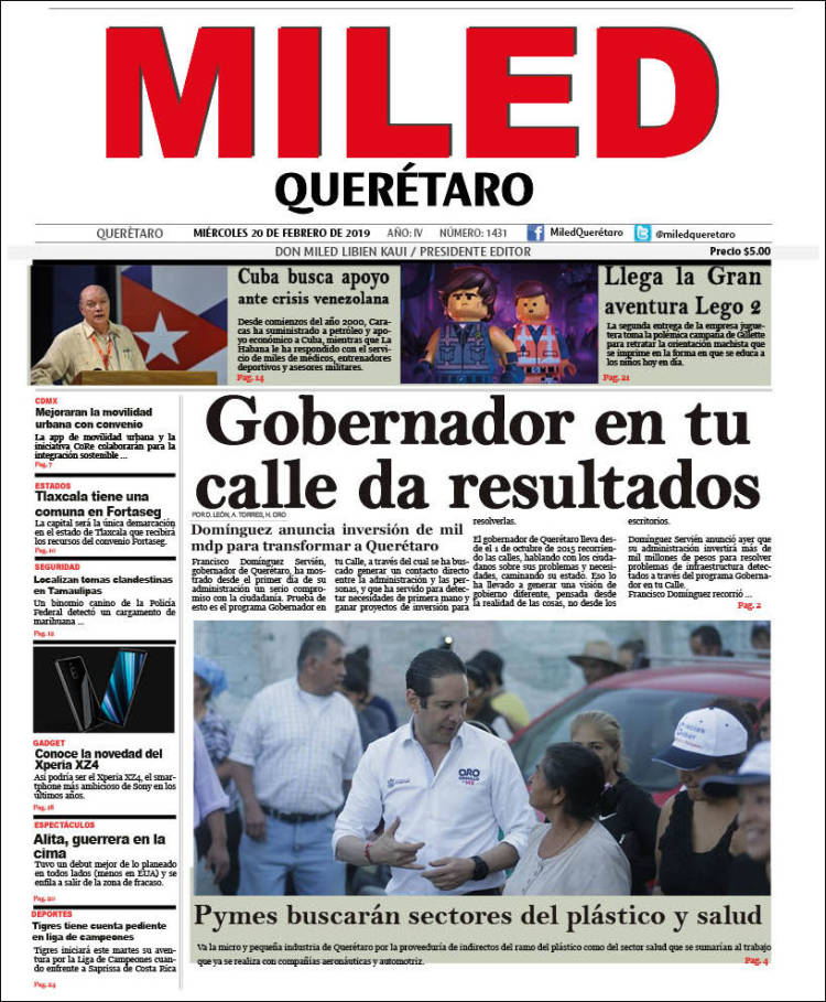 Portada de Miled - Querétaro (M&eacute;xico)