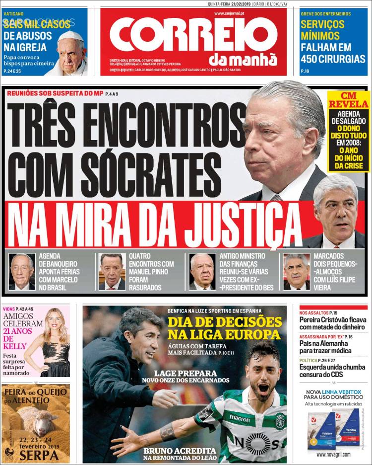 Portada de Correio da Manhã (Portugal)