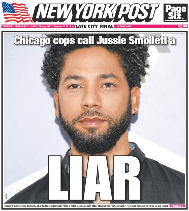 Portada de New York Post (USA)