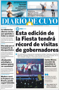 Portada de Diario de Cuyo (Argentina)