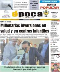 Portada de Diario Época (Argentina)