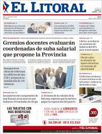 Portada de El Litoral Corrientes (Argentina)